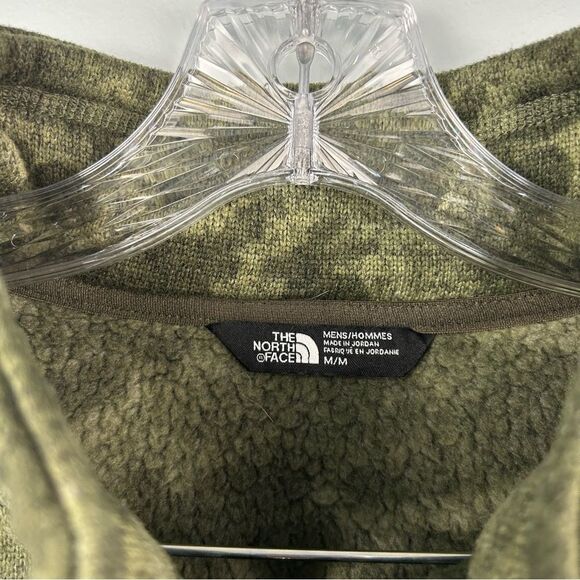 The North Face Sherpa Lined Sweater Knit 1/4 zip Fleece Pullover Jacket Men’s M - Picture 5 of 14